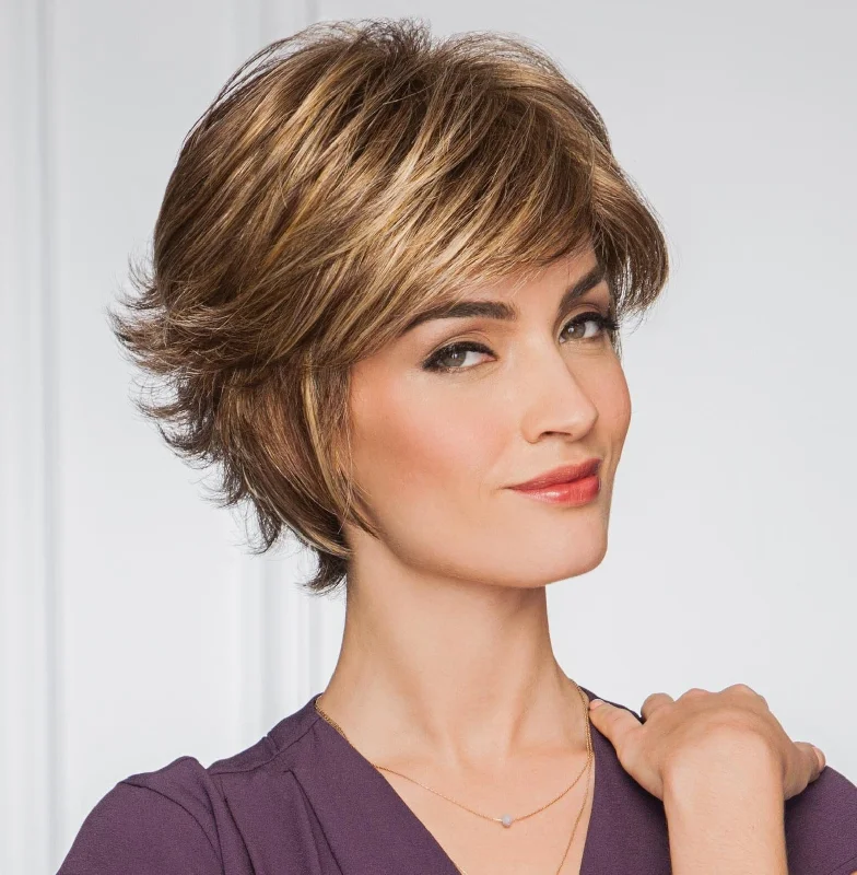 Bob wig with auburn highlights for a warm and vibrant appearanceGala Large Wig by Gabor