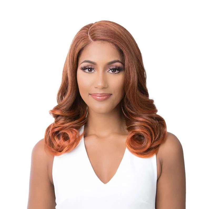 Lace wig with a pre - bleached knot for a natural - looking scalpIt's a Wig HD Lace Front Wig ALANA