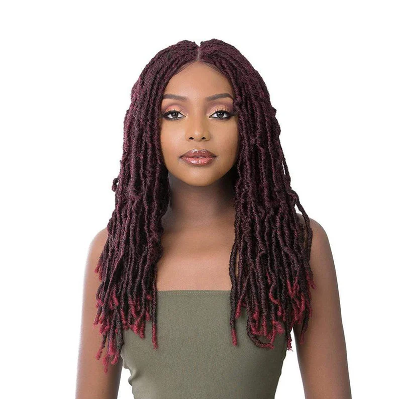 Lace wig with a middle - part for a classic and elegant styleIT'S A WIG Natural Skin Part Premium Quality Wig - DREAM LOCS 22"