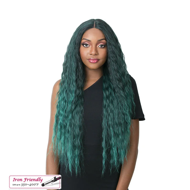 Lace wig with a pre - bleached knot for a natural - looking scalpIT'S A WIG Swiss Lace Wig CASCADE