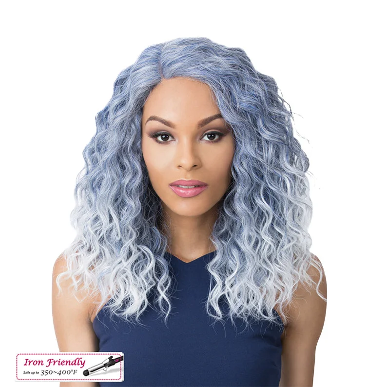 Lace wig with a honey - blonde color for a warm and sunny appearanceIT'S A WIG Swiss Lace Wig MARINA