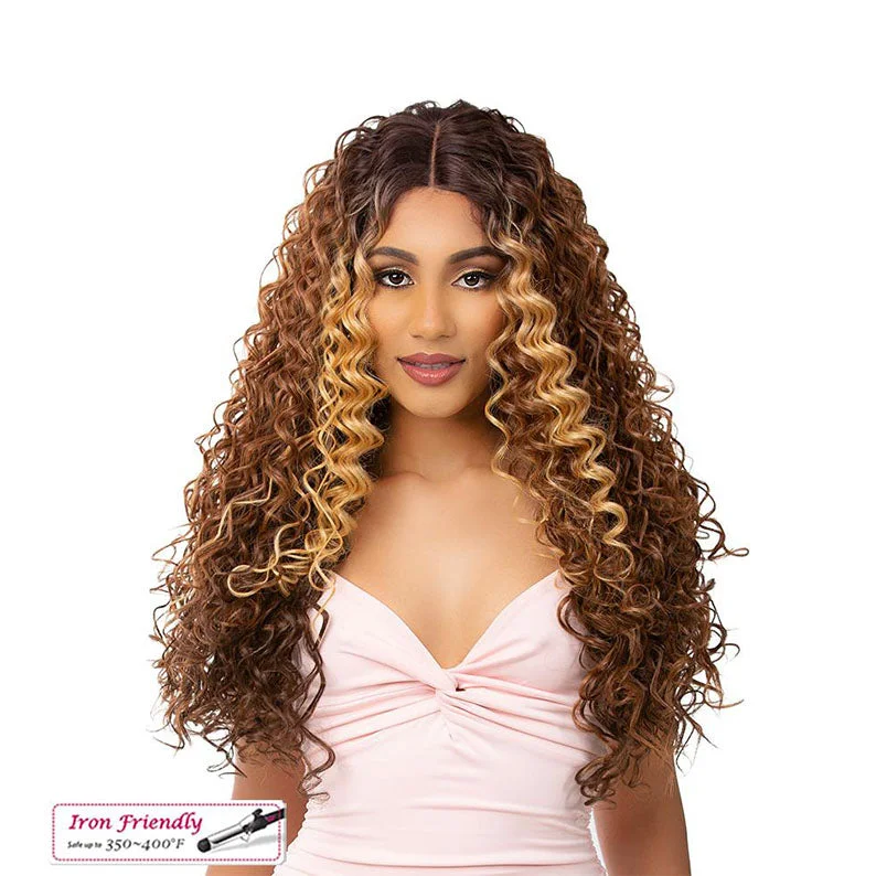 Lace wig with a straight texture for a sleek and minimalist lookIT'S A WIG Synthetic HD Lace Front Wig - JULIETTA