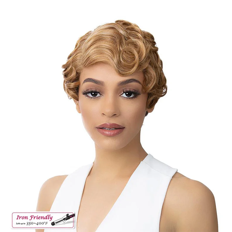 Lace wig with a silk - base cap for a comfortable and smooth feelIt's a Wig Synthetic HD Lace Front Wig LOVE ME