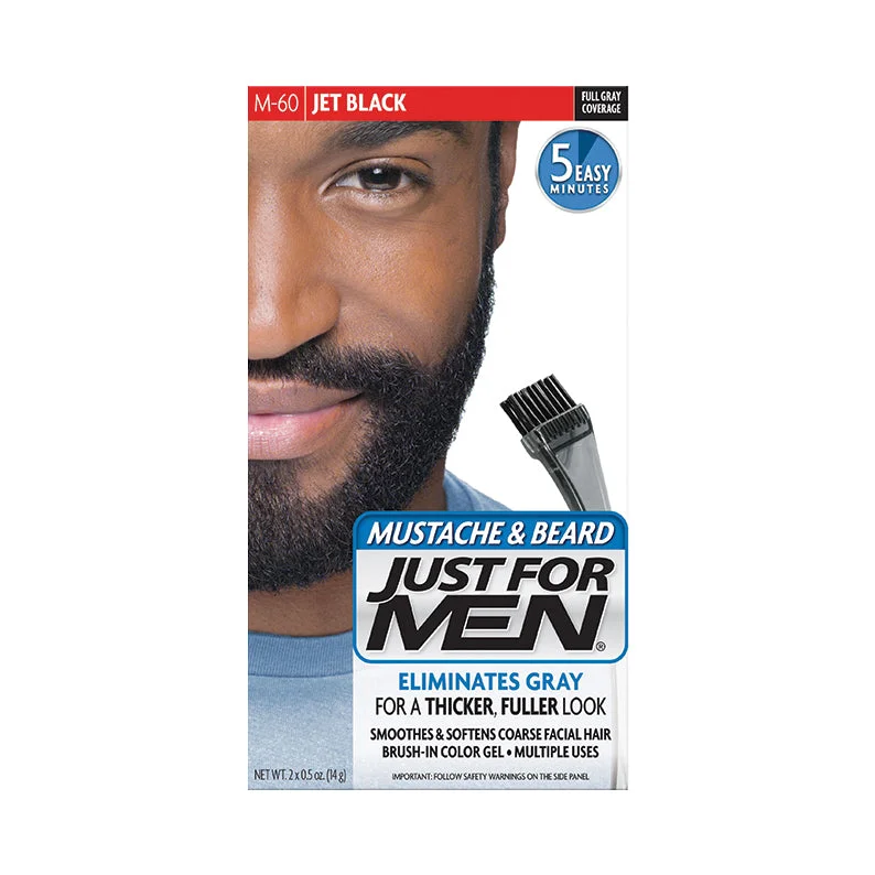 Lace wig with a curly texture for a bold and stylish choiceJUST FOR MEN Mustach & Beard Brush-in Color Gel KIT - Jet Black