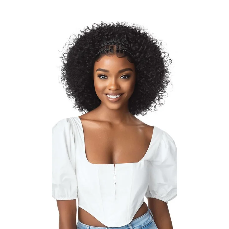 Lace wig with a side - part for a more flattering lookOUTRE 13X2 Lace Frontal Wig - HALO STITCH BRAID 14"