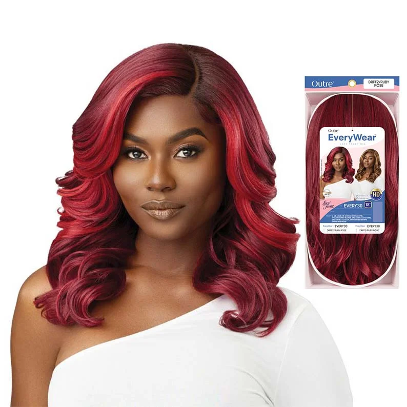 Lace wig with a 200 - density for a full and thick appearanceOUTRE Every Wear Synthetic HD Lace Front Wig - Every30