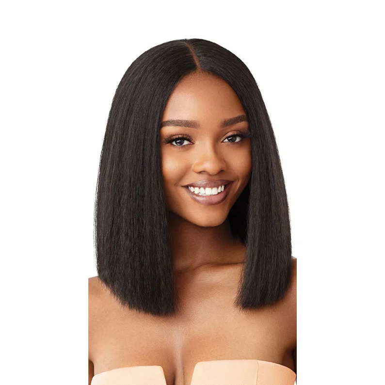 Lace wig with a 13x4 lace frontal for a wide - parting areaOUTRE Lace Front Wig ANNIE BOB 12"