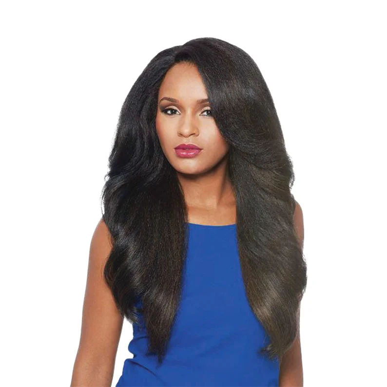 Lace wig with a platinum - blonde color for a bold and trendy lookOUTRE Lace Front Wig NEESHA