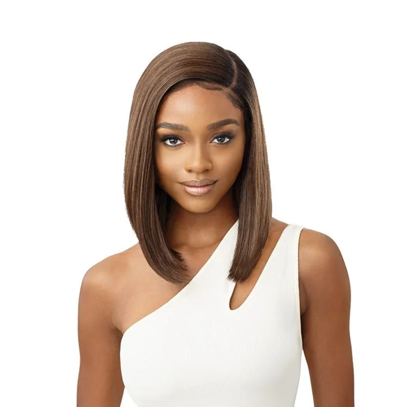 Full - lace wig with a natural - looking hairline for a seamless appearanceOutre SleekLay Part Synthetic HD Lace Front Wig NELLA