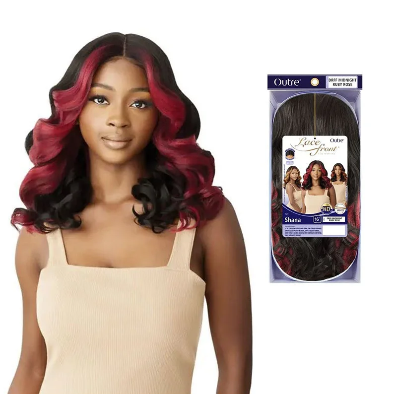 Human - hair lace wig for a luxurious and natural feelOUTRE Synthetic Hair HD Lace Front Wig - SHANA