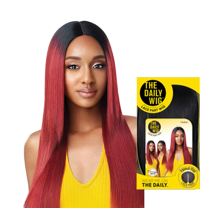 Lace wig with a straight texture for a sleek and minimalist lookOUTRE THE DAILY WIG Synthetic Hair Lace Part Full Cap Wig JORJA