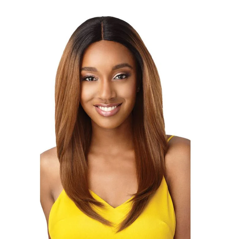 Lace wig with a side - swept bang for a sophisticated lookOUTRE The Daily Wig Lace Parting Wig MOIRA