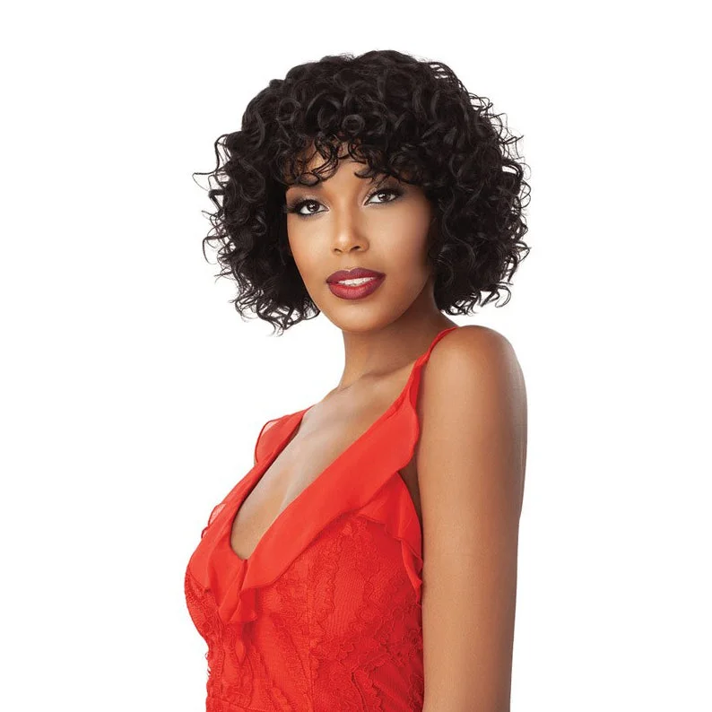 Lace wig with a wavy texture for a beachy lookOUTRE Unprocessed Human Hair FAB & FLY Wig VENUS