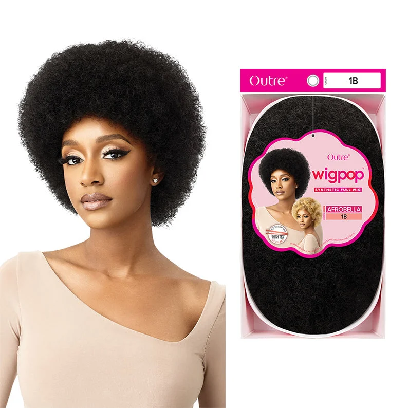 Lace wig with a silk - base cap for a comfortable and smooth feelOUTRE Wigpop Synthetic Full Wig - AFROBELLA