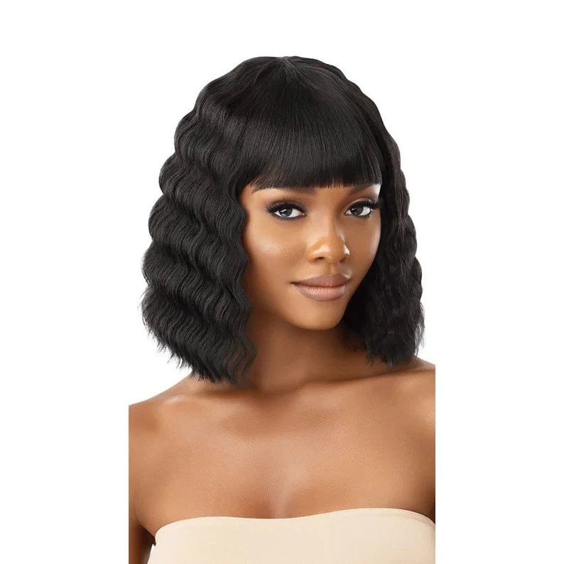 Lace wig with a wispy fringe for a soft and feminine lookOUTRE WIGPOP Synthetic Full Wig - DELTA