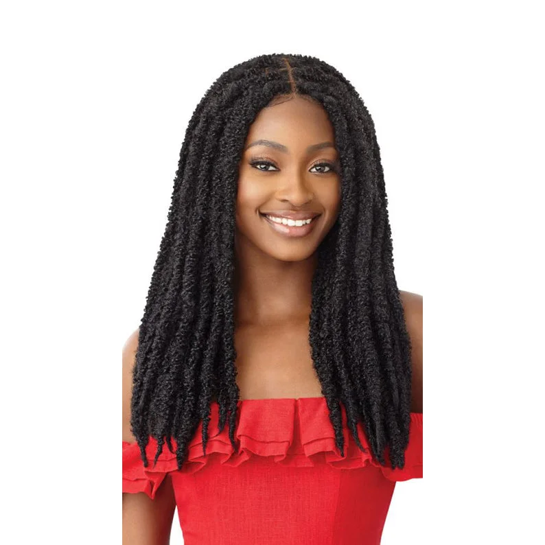 Lace wig with a straight texture for a sleek and minimalist lookOUTRE X-Pression Twisted Up 4 X 4 Lace Front Wig - BUTTERFLY LOCS 22''