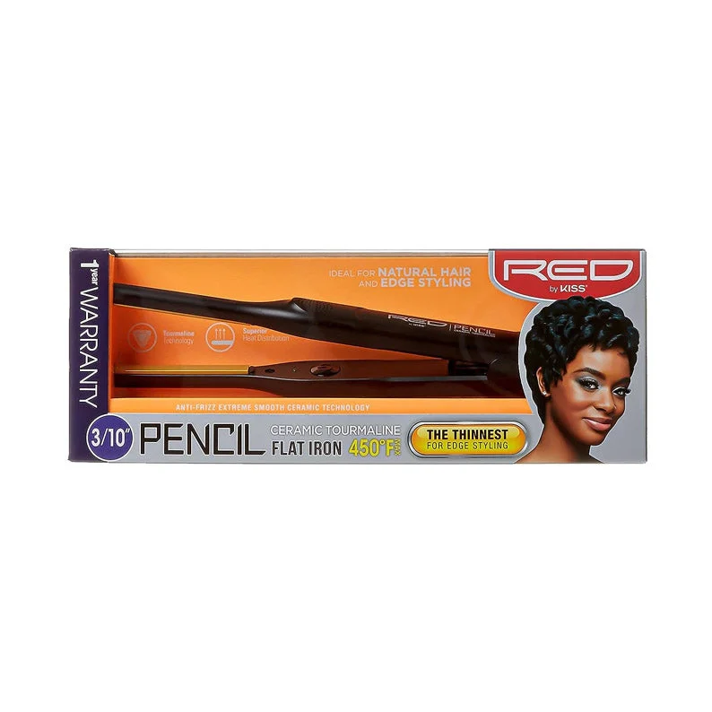 Lace wig with a silk - base cap for a comfortable and smooth feelRED Ceramic Tourmaline Pencil Flat Iron 3/10 inch #FI030