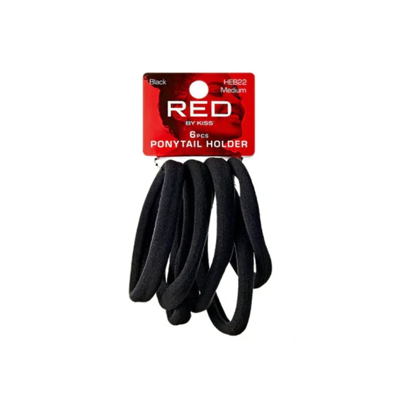 Lace wig with a side - swept bang for a sophisticated lookRED by KISS Ponytail Holder Medium 6pcs [BLACK] #HEB22