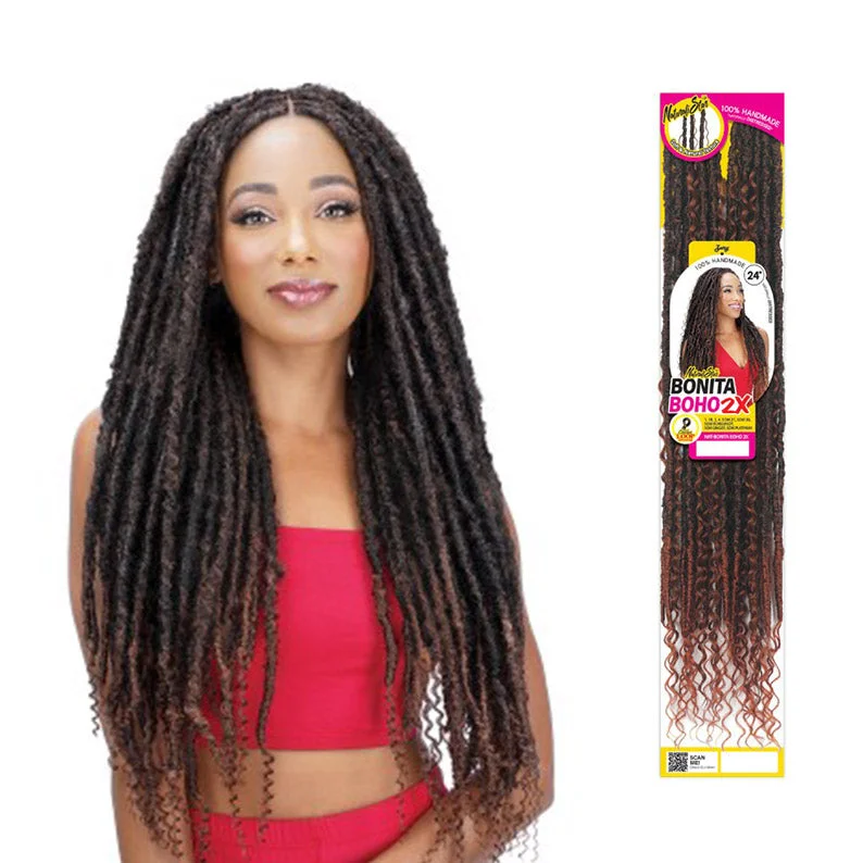 Lace wig with a curly texture for a bold and stylish choiceROYAL IMEX 2X Bonita Boho Braid 24"