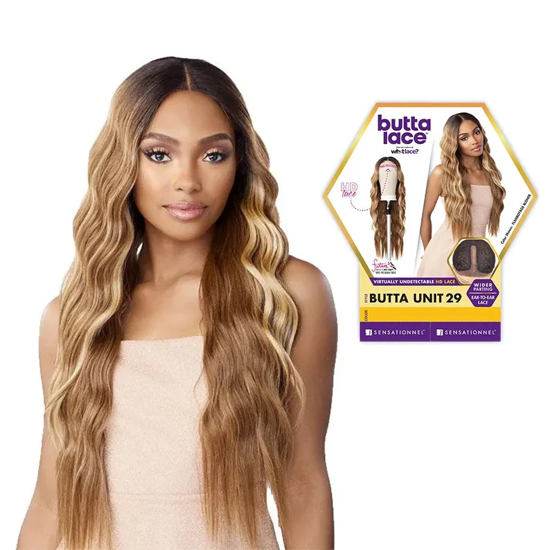 Lace wig with a pre - plucked hairline for a more natural lookSENSATIONNEL Butta Lace HD Lace Wig - BUTTA UNIT 29