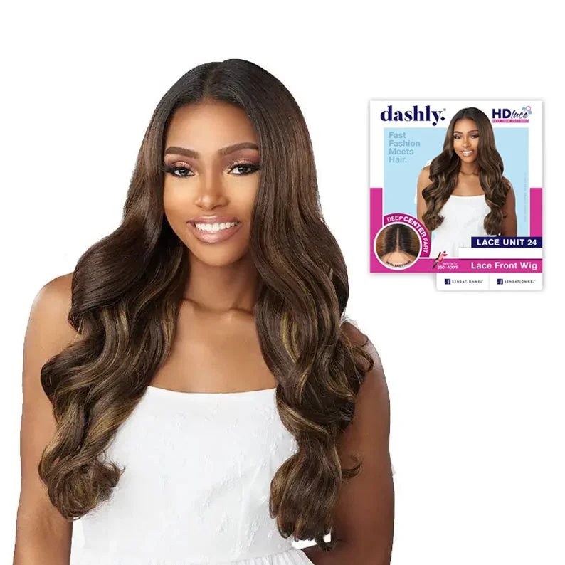 Lace wig with a natural - looking root for a more realistic lookSENSATIONNEL Dashly HD Lace Front Wig - UNIT 24