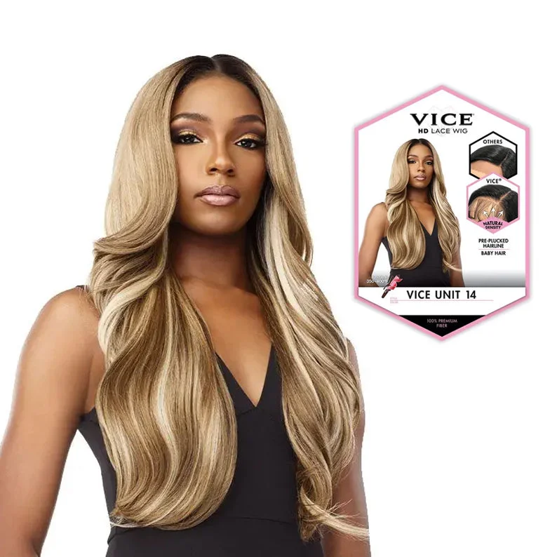 Lace wig with a straight texture for a sleek and minimalist lookSensationnel Synthetic Hair Vice-HD Lace Front Wig VICE UNIT 14