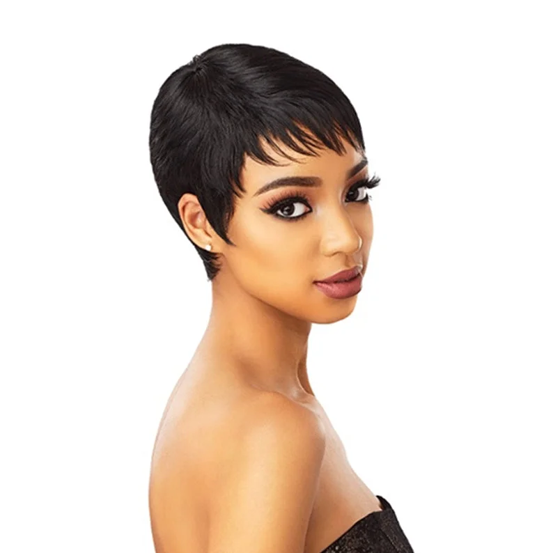 Lace wig with a side - part for a more flattering lookSENSATIONNEL Synthetic Instant Fashion Full Cap Wig - RUBY