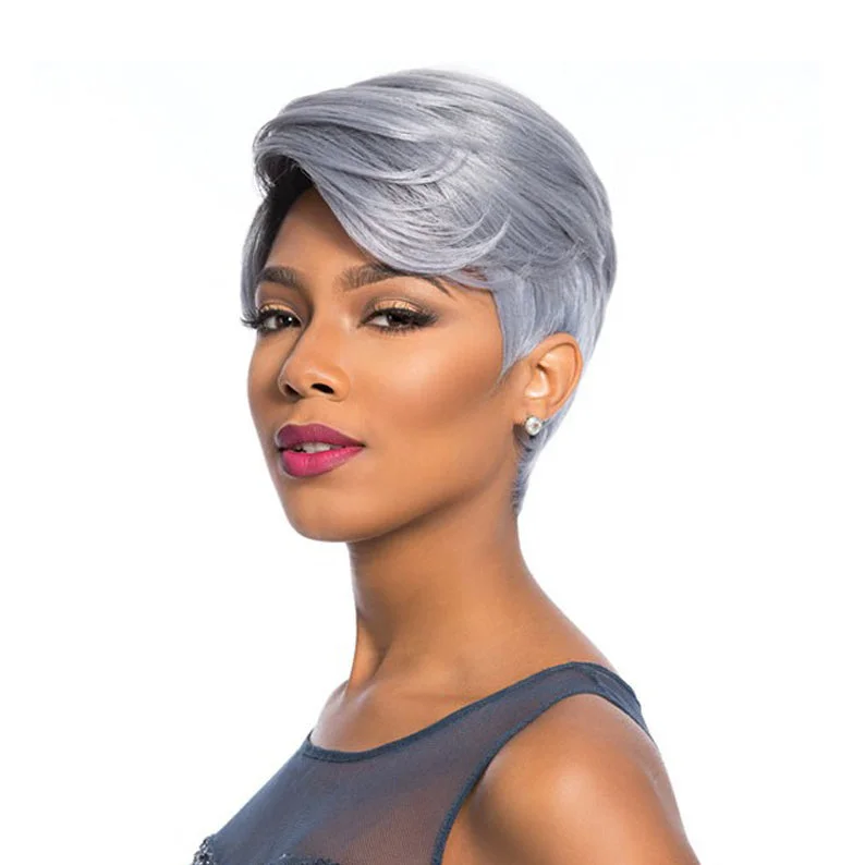 Lace wig with a middle - part for a classic and elegant styleSENSATIONNEL Synthetic Instant Fashion Full Cap Wig - UMA