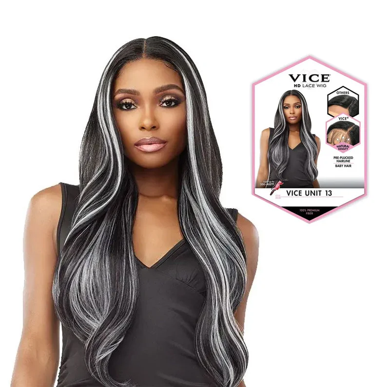 Lace wig with a honey - blonde color for a warm and sunny appearanceSENSATIONNEL Vice HD Lace Wig - VICE UNIT 13