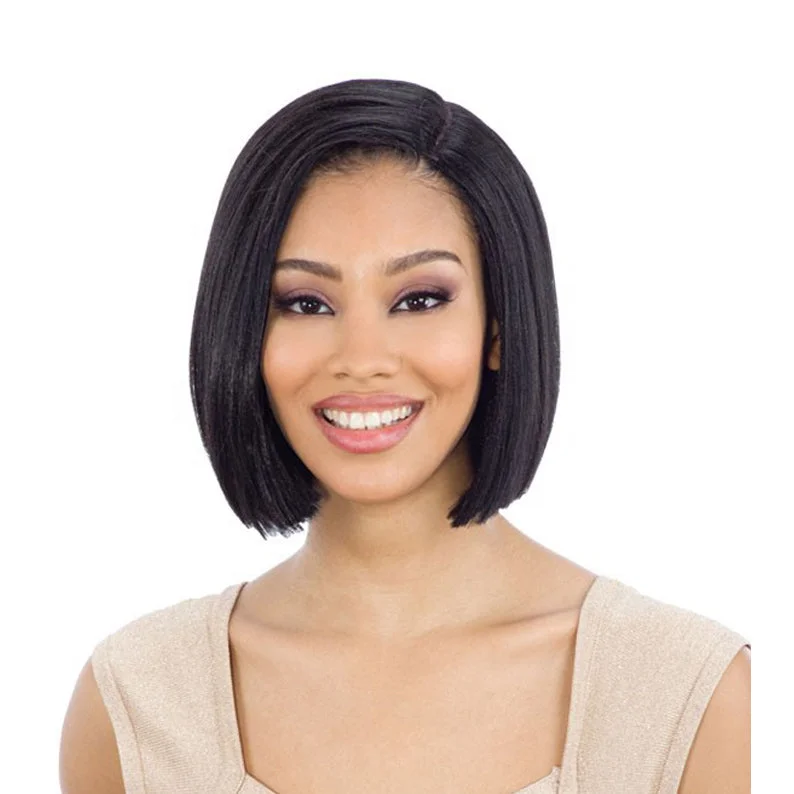 Lace wig with a 13x4 lace frontal for a wide - parting areaSHAKE N GO Freetress EQUAL Synthetic 5" Lace part Full Wig VIVIAN