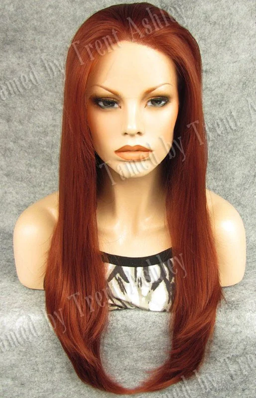 Long - length wig with a platinum - blonde color for a bold and trendy lookALYSSA AURORA