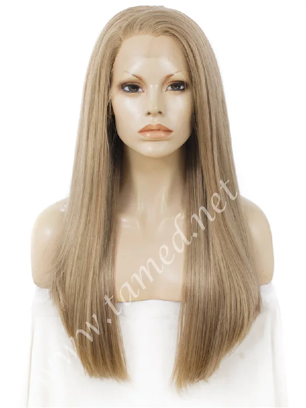 Long - length wig with a side - swept bang for a sophisticated lookALYSSA COSMO