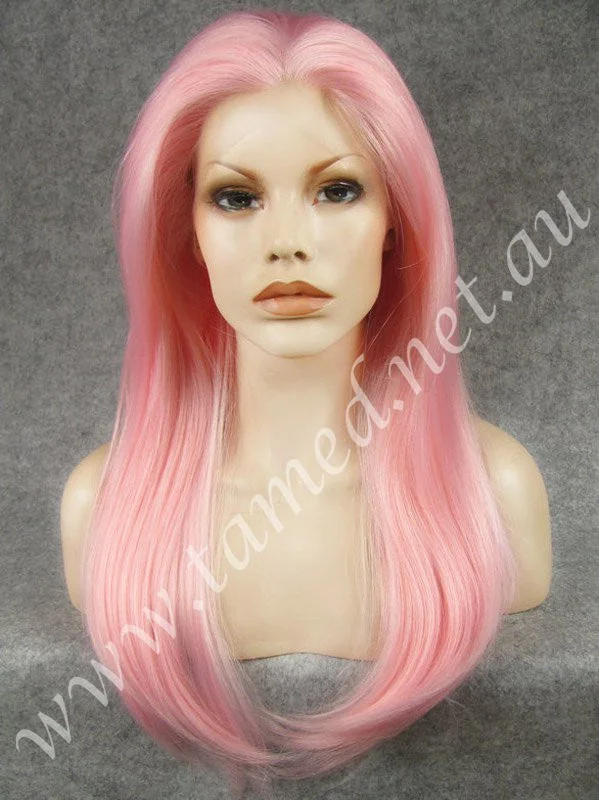 Long - length wig with a curly texture for a bold and stylish choiceALYSSA FAIRY FLOSS