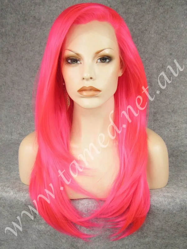 Long - length wig with a natural - looking root for a more realistic lookALYSSA FLAMINGO