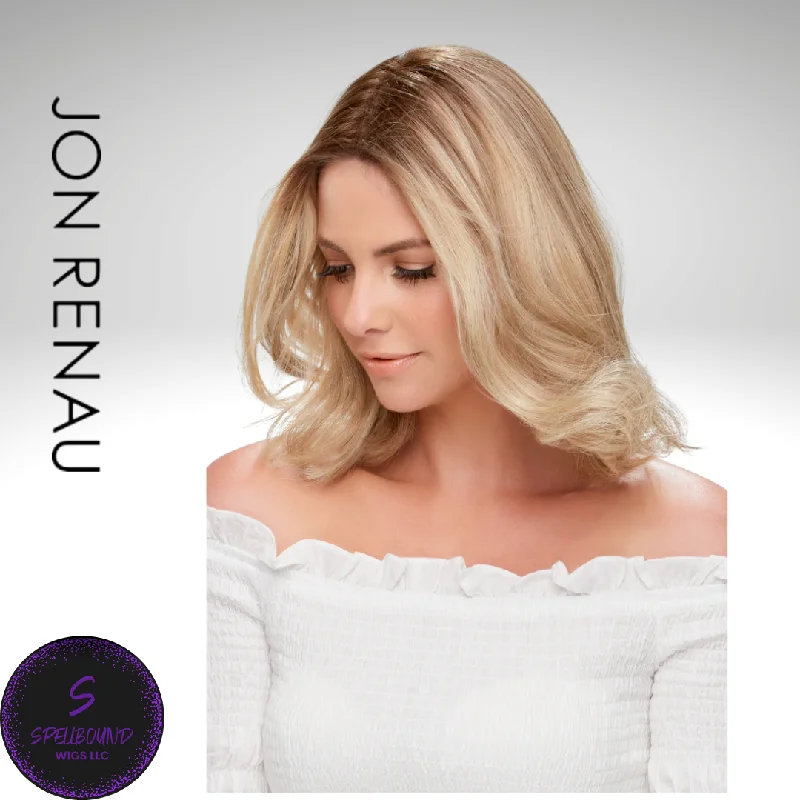 Short wig with a blunt bob cut for a modern and sleek styleeasiPart HD 12" - Synthetic Topper Collection by Jon Renau