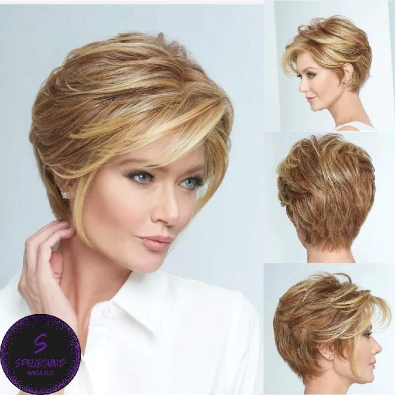 Adjustable - cap short wig for a customized and comfortable fitGo To Style - Signature Wig Collection by Raquel Welch