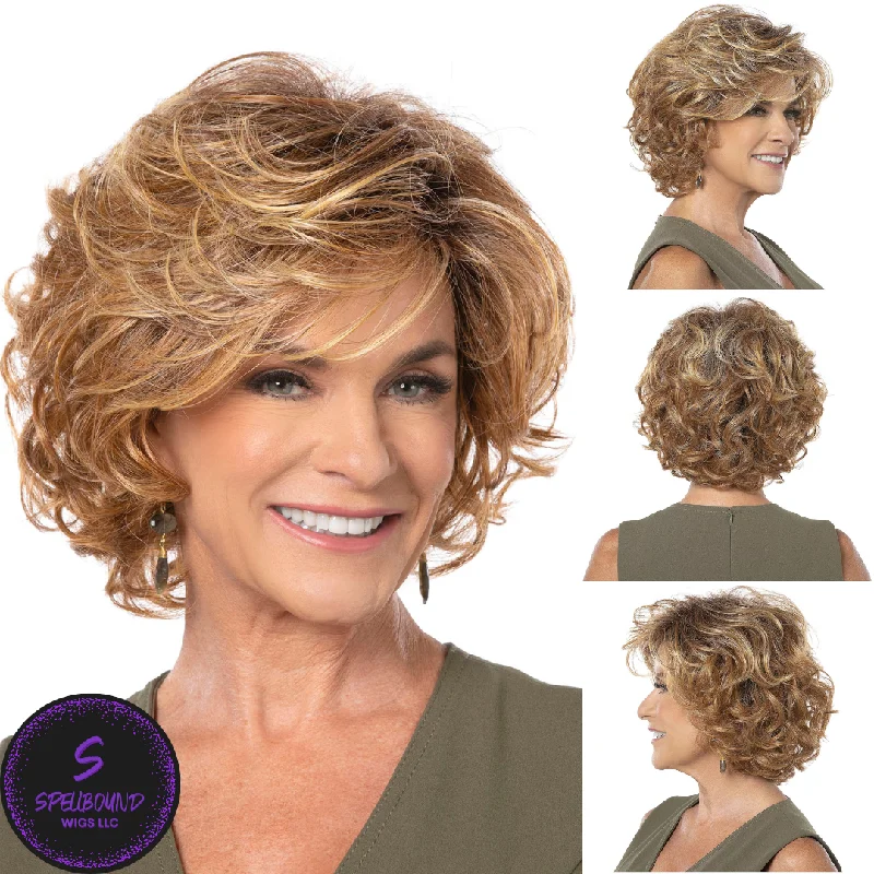 Short wig with auburn highlights for a warm and rich colorGorgeous Wig - Shadow Shade Wigs Collection by Toni Brattin