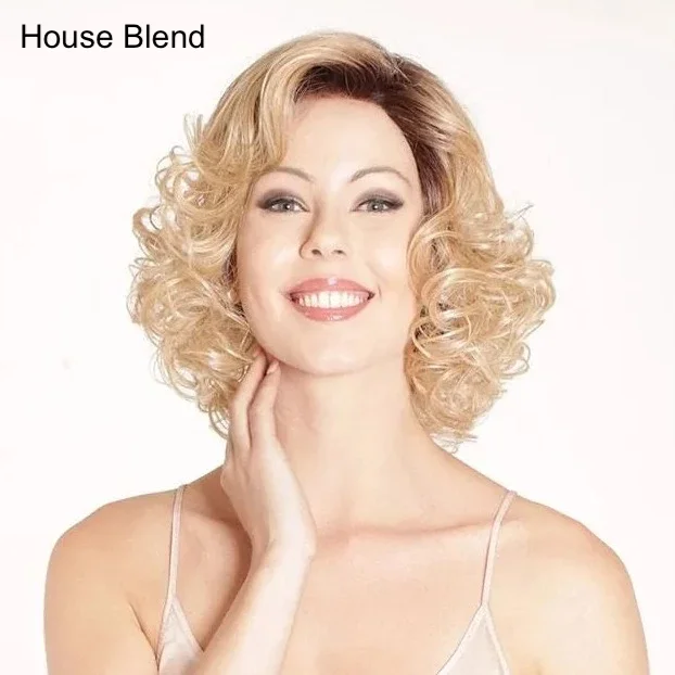 Platinum - blonde short wig for a trendy and eye - catching styleHouse Blend in Cappuccino with Cherry - Café Collection - by BelleTress ***CLEARANCE***