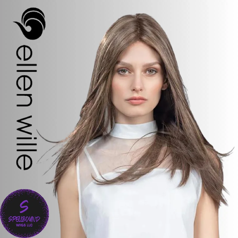 Short wig with a side - swept bang for a sophisticated and flattering styleImpact Remy Human Hair Topper - Top Power Collection by Ellen Wille