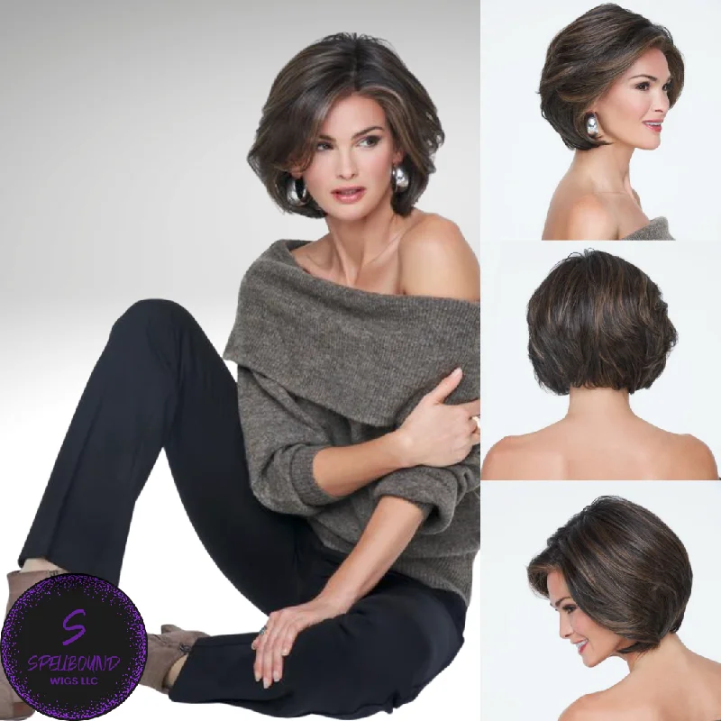 Short wig with a gradient color for a modern and stylish appearanceIn Charge - Signature Wig Collection by Raquel Welch