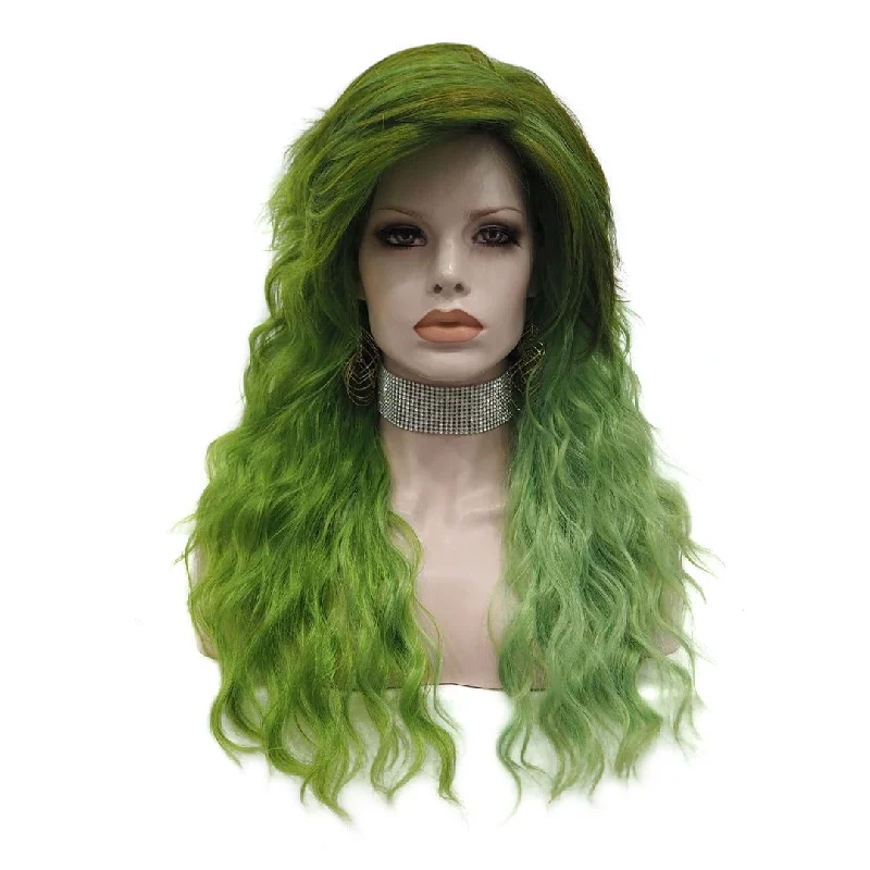 Long - length wig with a side - part for a more flattering lookIVY MOSS