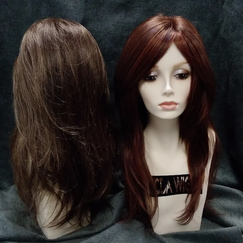 Long - length wig with a pre - bleached knot for a natural - looking scalpJEN