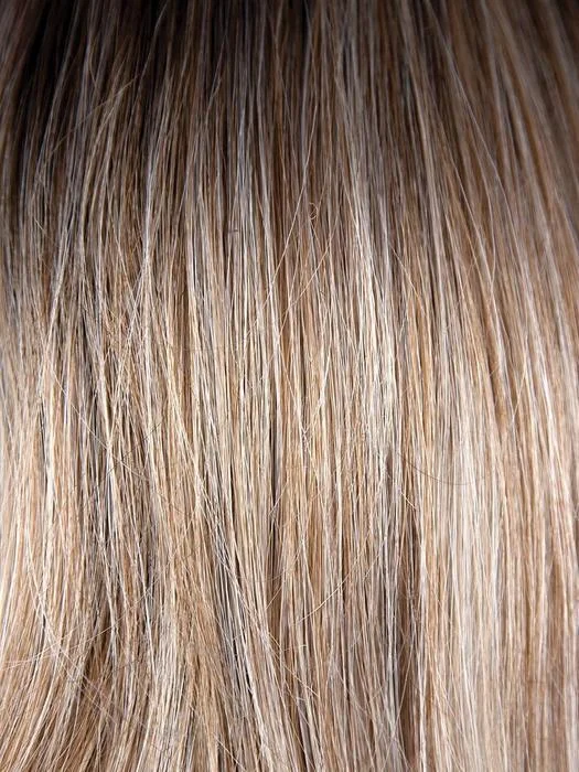 MELTED-MARSHMALLOW | Subtly warm dark sandy blonde blend with medium brown roots and light ash blonde tips and highlights