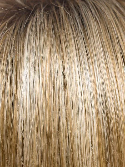 CREAMY-TOFFEE-LR | Longer rooted dark with light platinum blonde and light honey blonde