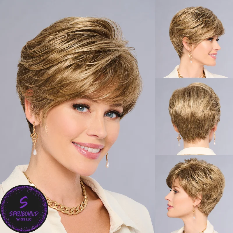 Layered short wig to add volume and dimensionLet's Lambada - Luminous Colors Collection by Gabor