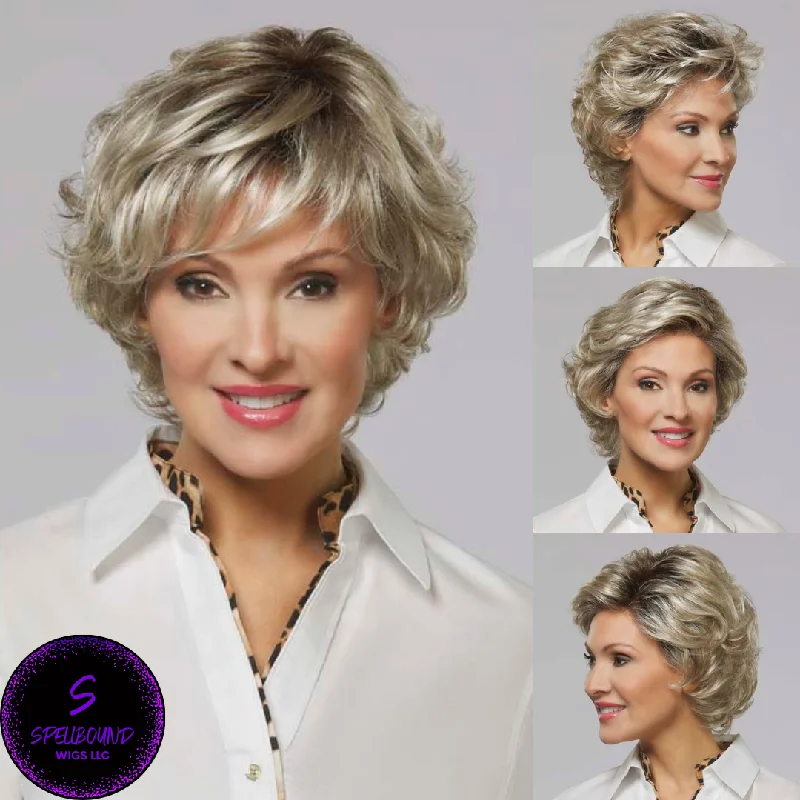 Lace - front short wig for a seamless and realistic hairlineLindsay - Synthetic Wig Collection by Henry Margu