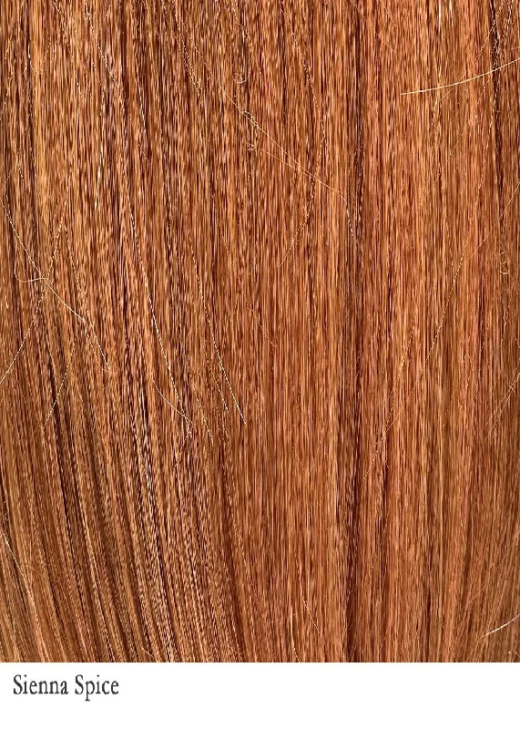 SIENNA SPICE | 30+Orange | Unrooted, true light strawberry blonde/red with low light and highlights for variegated dimension