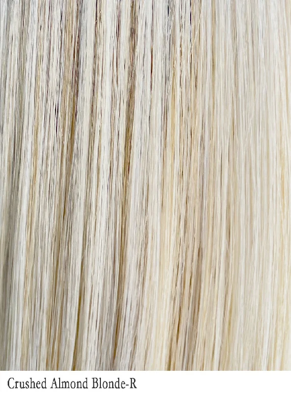 CRUSHED ALMOND BLONDE-R | 14/17/101+18 | Creamy, cooler blend of light to medium sandy blonde with chunky highlights of light ash blonde and platinum creating soft neutral light blonde with light and medium blended root color