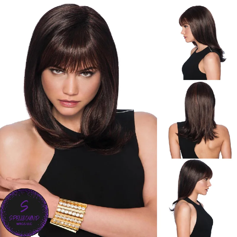 Short wig with auburn highlights for a warm and rich colorLong with Layers - Fashion Wig Collection by Hairdo