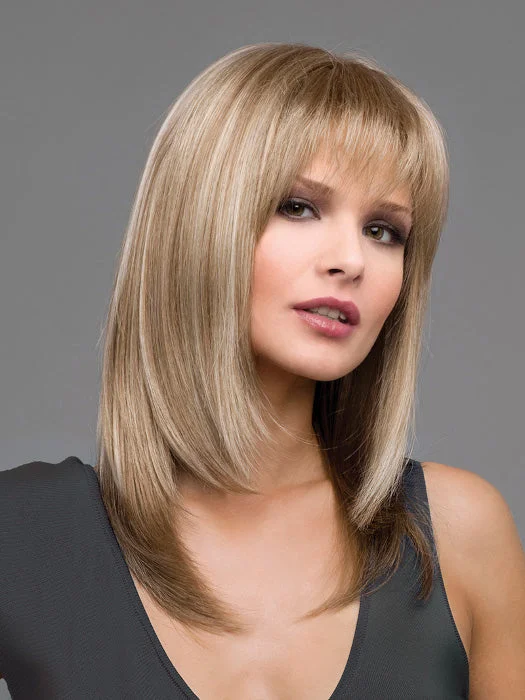 Long - length wig with a curly fringe for a playful and youthful vibeMadison Wig by Envy | Synthetic Fiber